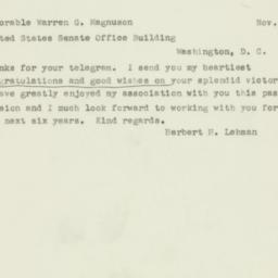 Letter: 1950 November 15