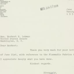 Letter: 1955 June 24