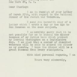 Letter: 1950 April 1