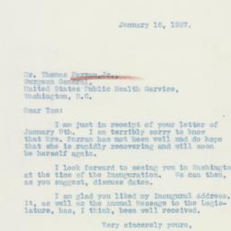 Letter: 1937 January 16