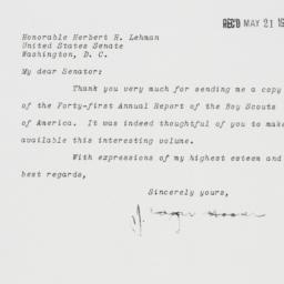 Letter: 1951 May 17