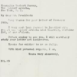 Letter: 1942 November 28