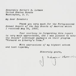 Letter: 1952 May 23