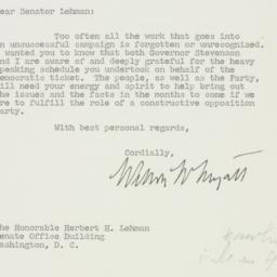 Letter: 1952 December 8