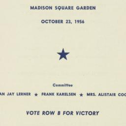 Ephemera: 1956 October 23