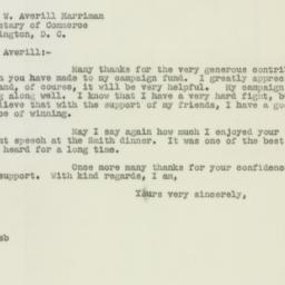 Letter: 1946 November 3