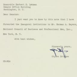 Letter: 1953 February 23
