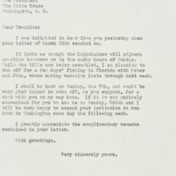 Letter: 1940 March 29