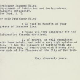 Letter: 1932 December 16