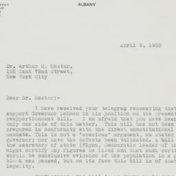 Letter: 1935 April 9