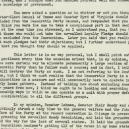 Letter: 1952 November 10