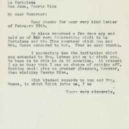 Letter: 1958 March 4