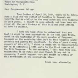Letter: 1954 May 6