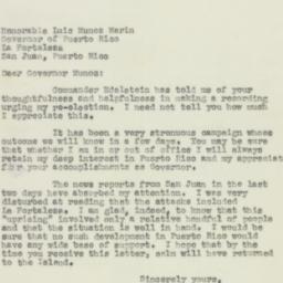 Letter: 1950 November 2