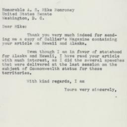 Letter: 1955 February 25