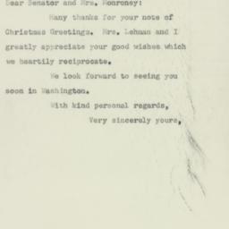 Letter: 1953 December 28