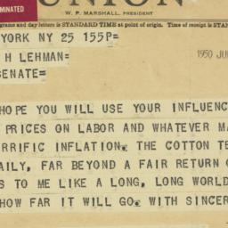 Letter: 1950 July 25