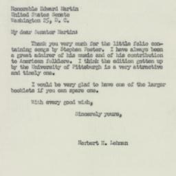 Letter: 1950 February 23