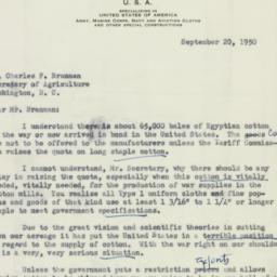 Letter: 1950 September 20