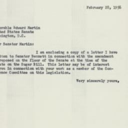 Letter: 1956 February 28