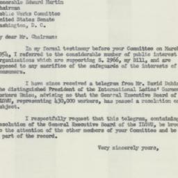 Letter: 1954 May 5