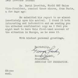 Letter: 1939 October 5