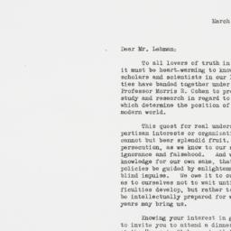 Letter: 1936 March 12