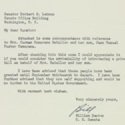 Letter: 1951 August 11