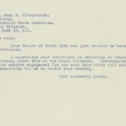 Letter: 1947 March 22