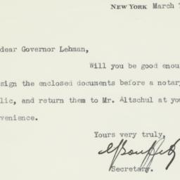 Letter: 1938 March 7