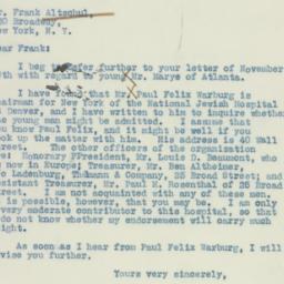 Letter: 1937 December 3