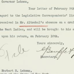 Letter: 1933 February 14