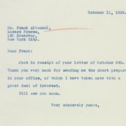 Letter: 1934 October 11
