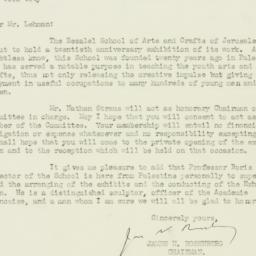 Letter: 1926 February 8