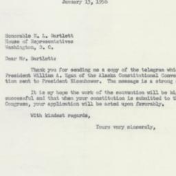 Letter: 1953 January 13