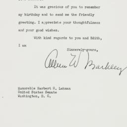 Letter: 1950 November 29