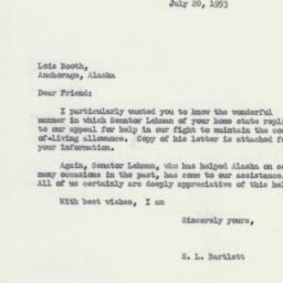 Letter: 1953 July 20