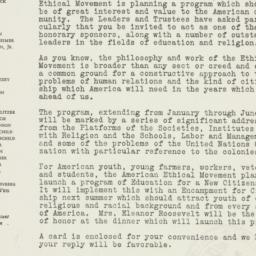 Letter: 1945 November 14
