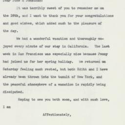 Letter: 1960 April 4