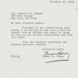 Letter: 1938 December 27