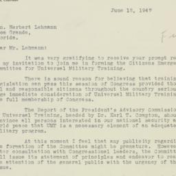 Letter: 1947 June 12