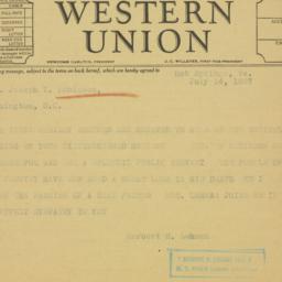 Telegram: 1937 June 14