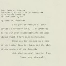 Letter: 1949 December 7