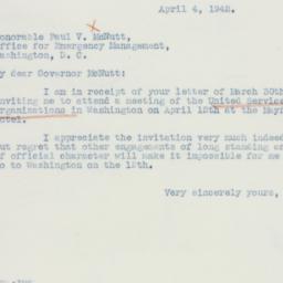Letter: 1942 April 4