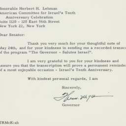 Letter: 1958 June 11