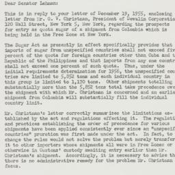 Letter: 1955 December 30