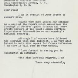 Letter: 1958 January 28