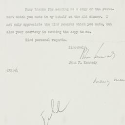 Letter: 1954 January 27