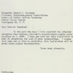 Letter: 1952 June 12