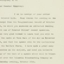 Letter: 1949 October 24